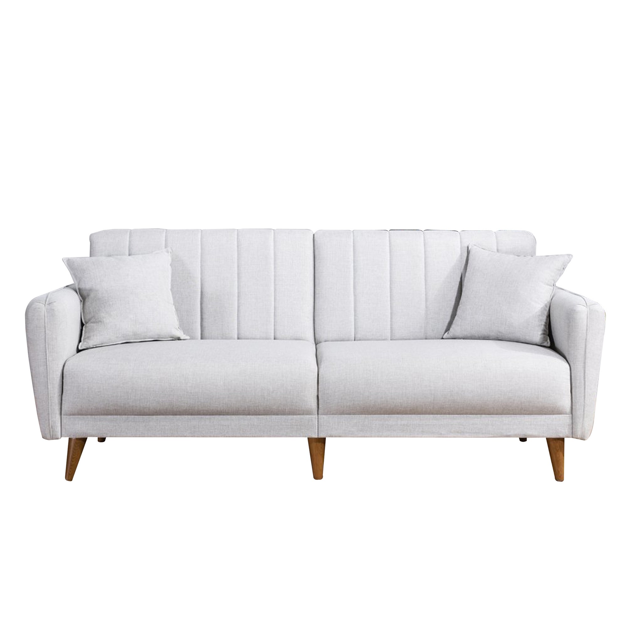 Atelier del sofa Rozkládací pohovka AQUA světle šedá 202 cm